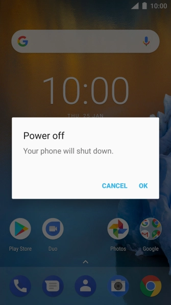 Press OK. Press OK.