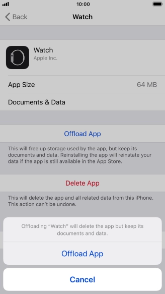 Press Offload App.