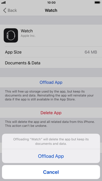 Press Offload App.