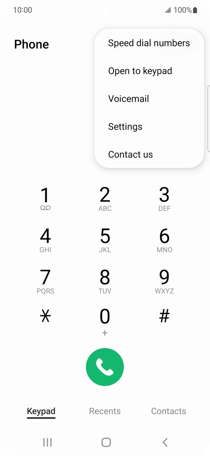 Press Settings.