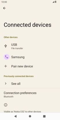 Press the Home key to return to the home screen. Press the Home key to return to the home screen.