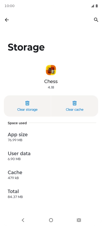Press Clear cache.