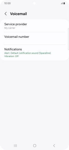 Press Voicemail number. Press Voicemail number.