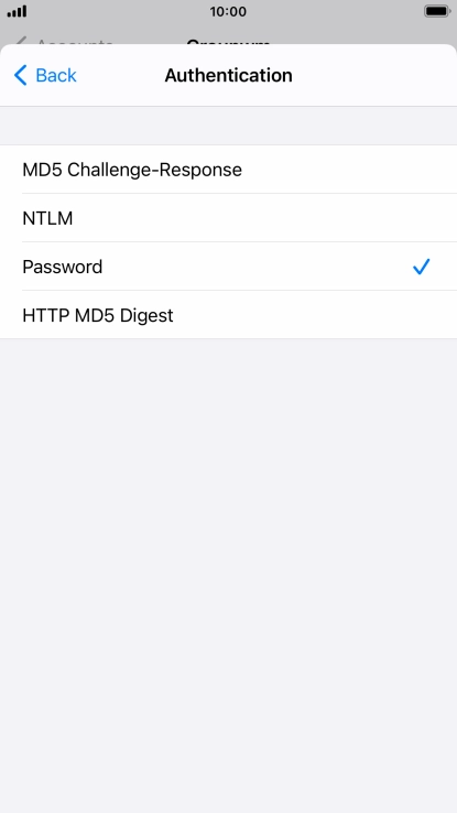 Press Password.