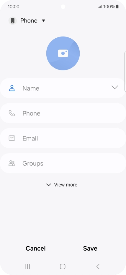 Press the address book drop down list.