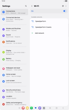 Press the menu icon. Press the menu icon.