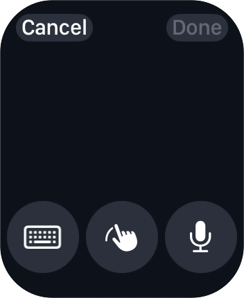 Press the keypad icon.