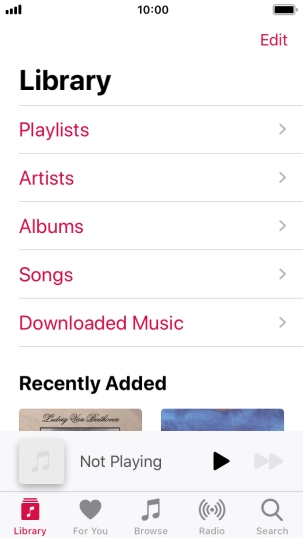Press Playlists.