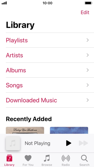 Press Playlists.