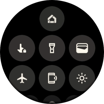 Slide your finger upwards starting from the bottom of the screen to return to the home screen.