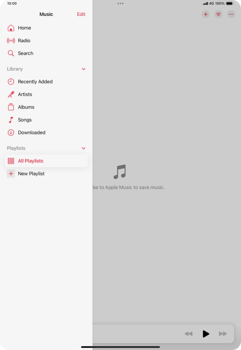 Press New Playlist. Press New Playlist.