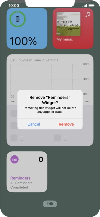 Press Remove.