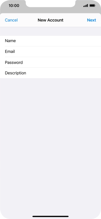 Press Description and key in the required name.