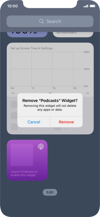 Press Remove.