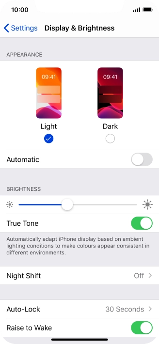 Press Dark. Press Dark.