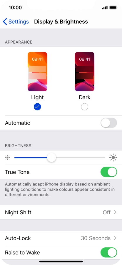 Press Dark. Press Dark.