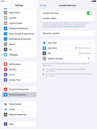 Press the required app. Press the required app.