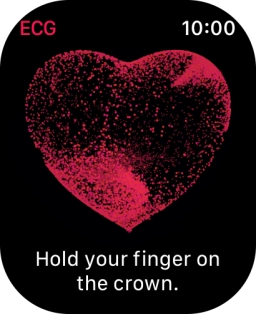 Place your index finger on the Digital Crown while the measurement is done. Place your index finger on the Digital Crown while the measurement is done.