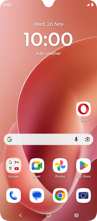 Slide your finger downwards starting from the top right side of the screen.
