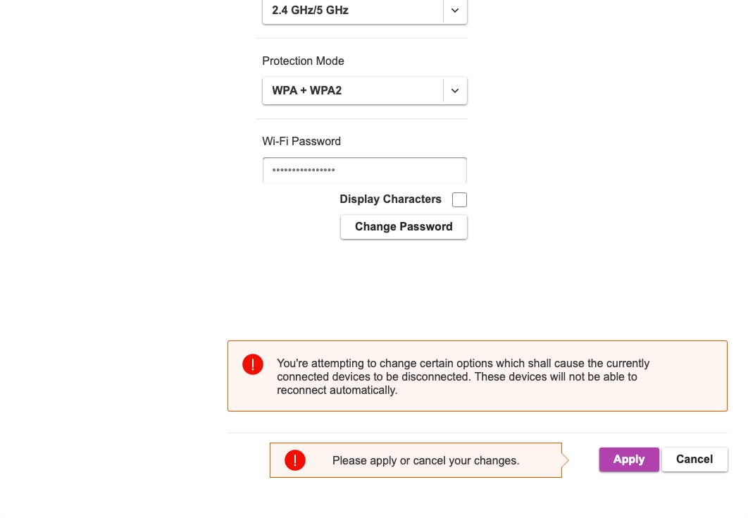 Click Apply.