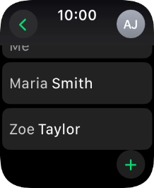 Press the required contact. Press the required contact.