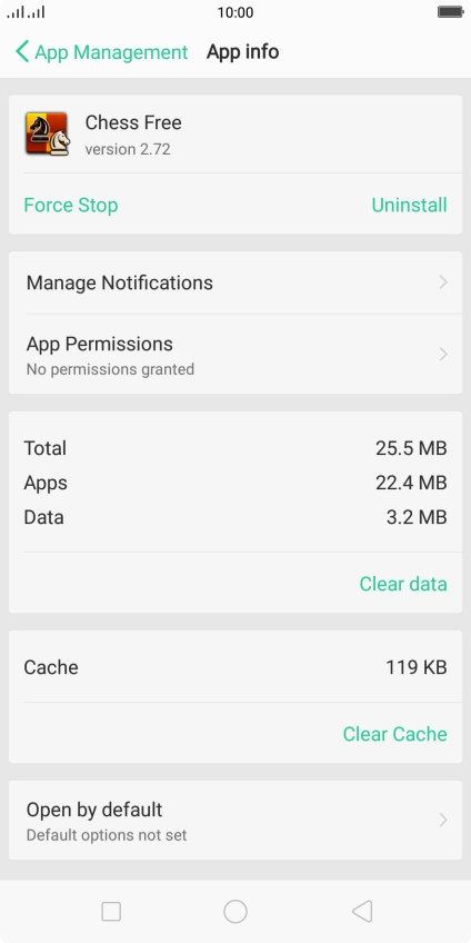 Press Clear Cache.