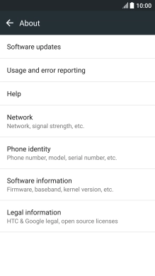 Press Software updates. If a new software version is available, it's displayed. 
Follow the instructions on the screen to update the phone software.