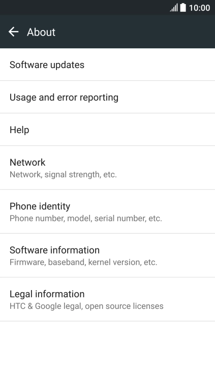 Press Software updates. If a new software version is available, it's displayed. 
Follow the instructions on the screen to update the phone software.