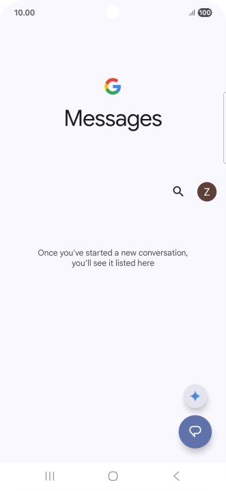 Press the profile icon. Press the profile icon.