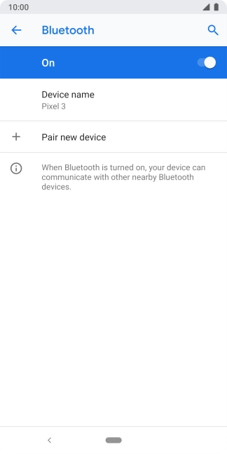 Press the Home key to return to the home screen.