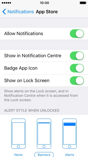 Press the indicator next to Press the indicator next to