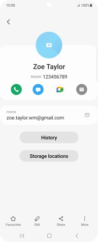 Press the call icon. Press the call icon.
