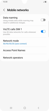 Press Network mode. Press Network mode.