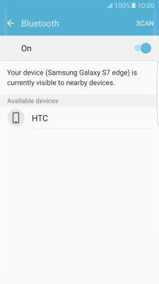 Press the required Bluetooth device and follow the instructions on the screen to pair the device with your phone.
