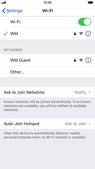 Press the Home key to return to the home screen.