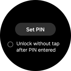 Press Set PIN. Press Set PIN.
