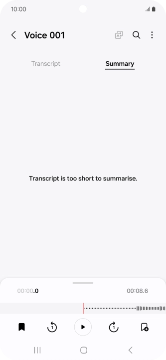 Press the Return key to save the changes.