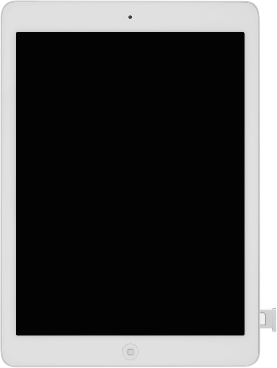 Slide the SIM holder into your tablet.