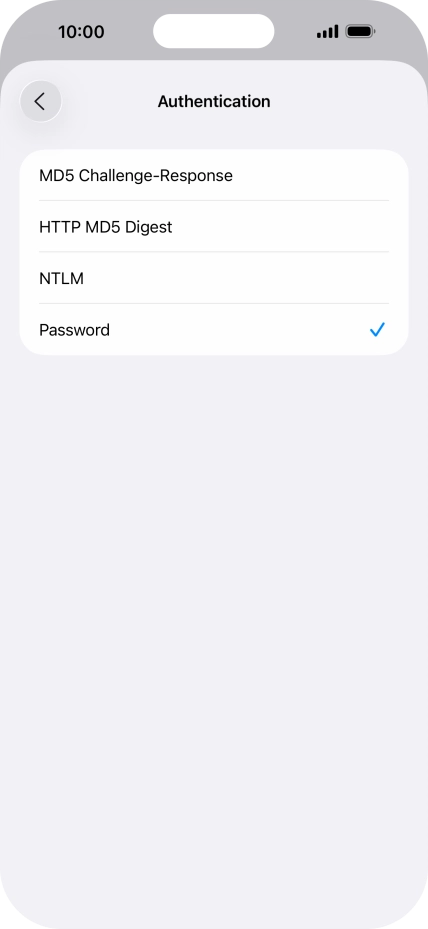 Press Password.