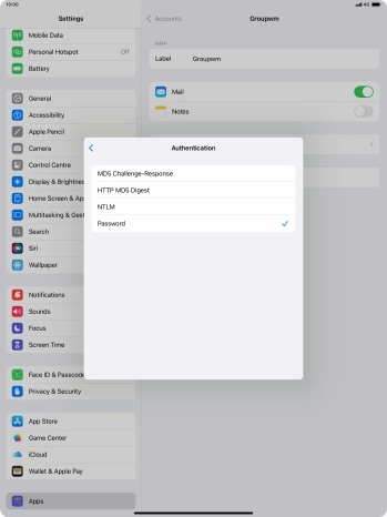 Press Password.