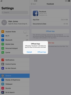 Press Offload App. Press Offload App.