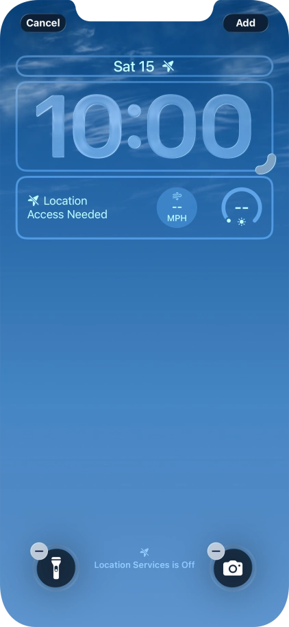 To customise the way the lock screen date is displayed, press the date widget and follow the instructions on the screen to select the required widget display mode. To customise the way the lock screen date is displayed, press the date widget and follow the instructions on the screen to select the required widget display mode.