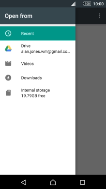 Press Videos and go to the required folder.