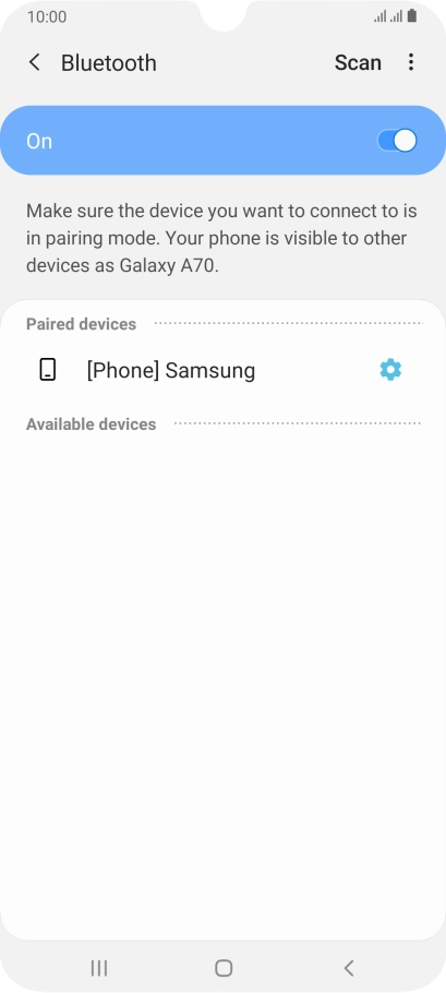 Press the Home key to return to the home screen.