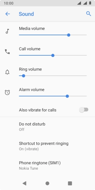 Press Phone ringtone (‹SIM›). Press Phone ringtone (‹SIM›).