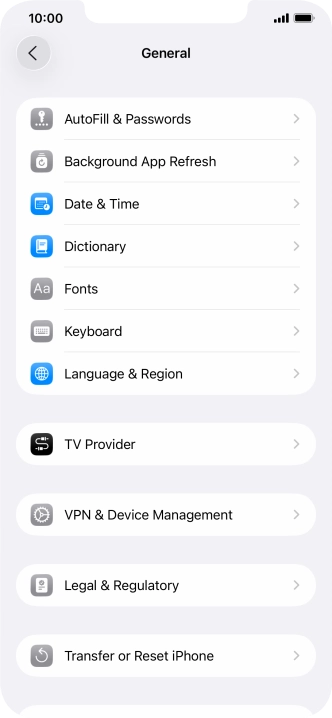 Press Background App Refresh.