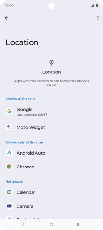 Press the required app.