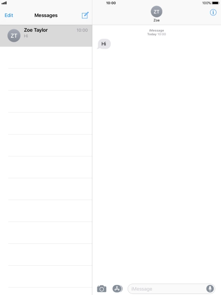 Press the Home key to return to the home screen.