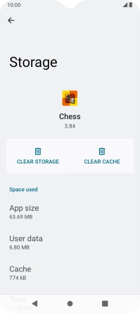 Press CLEAR CACHE.