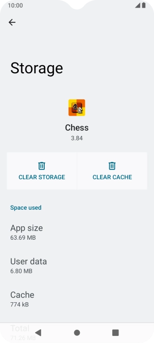 Press CLEAR CACHE.